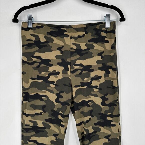NWT White Birch Camo Camouflage High Waist Bell Bottom Flare Leggings Large Gree - Picture 13 of 13